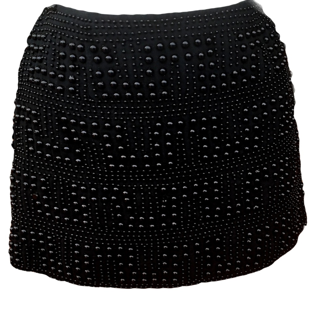 UMBRANDED Embellished  Mini Short Skirt Fully Embroidered Zip Closure Casual  S